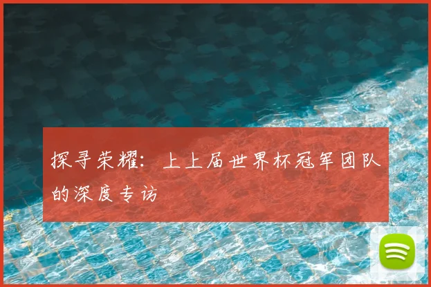 探寻荣耀：上上届世界杯冠军团队的深度专访